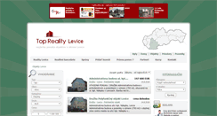 Desktop Screenshot of objekty.reality-levice.eu
