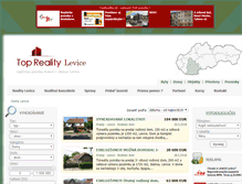 Tablet Screenshot of domy.reality-levice.eu